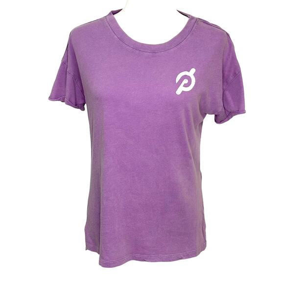 Peloton Tops - Peloton Short Sleeve Purple Vintage Cotton T-shirt Make Your Mark Small NWT